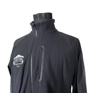 Lululemon Men's Black Lightweight Hybrid Full Zip Jacket XL Front Range